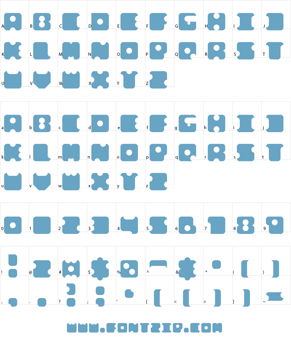 box in square Font Character